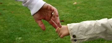 Family holding hands